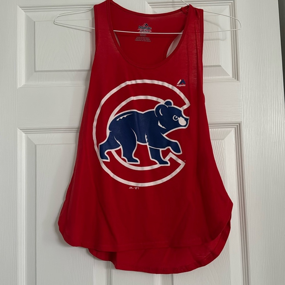 Majestic Cubs Tank Top Red (Size S)